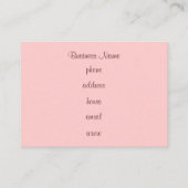 Cupcake-Visitekaartjes Visitekaartje (Achterkant)