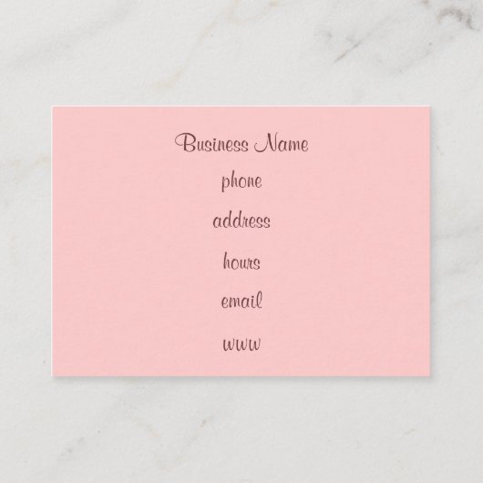 Cupcake-Visitekaartjes Visitekaartje (Achterkant)