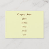 Cupcake-Visitekaartjes Visitekaartje (Achterkant)