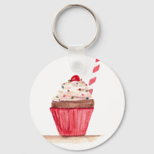 Cupcake-voedingskunst Sleutelhanger