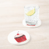 Cupcake-voedingskunst Zandsteen Onderzetter (Zijkant)