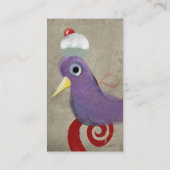 Cupcake-vogelduif-paars-zwenkrover-visitekaartje Visitekaartje (Achterkant)