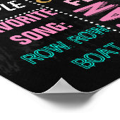 Cupcake voor eerste verjaardag bord voor gebit poster (Hoek)