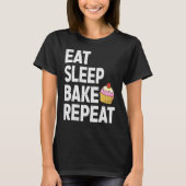 Cupcake voor mannen, bakkerij koekjesbakker t-shirt (Voorkant)
