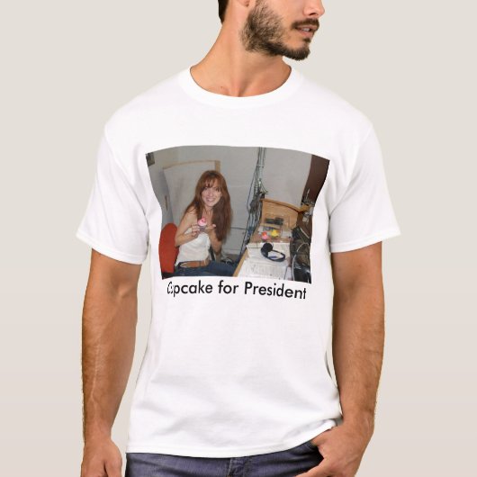 Cupcake voor President 2008 T-shirt (Voorkant)