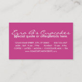 CUPCAKE-vormen Visitekaartje (Achterkant)