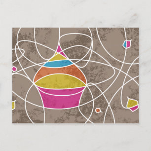 CUPCAKE vormt feestuitnodiging Uitnodiging Briefkaart