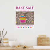 CUPCAKE Vormt poster voor bakeverkoop (Keuken)