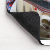 Cupcake vorst met een Amerikaanse vlag Muismat (Hoek)