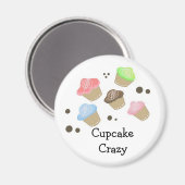 Cupcake Waanzin Magneet (Voorkant / Achterkant)