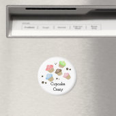Cupcake Waanzin Magneet (Insitu (Vaatwasser))