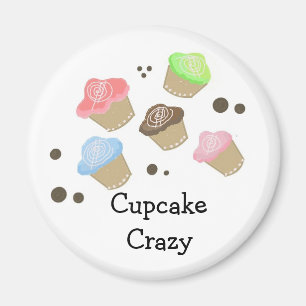 Cupcake Waanzin Magneet