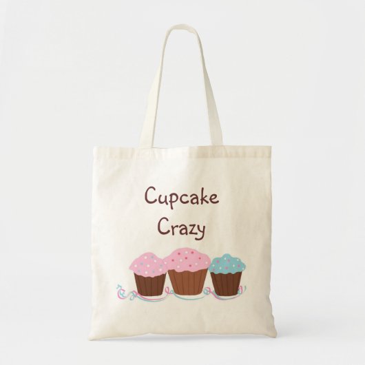 Cupcake Waanzin Tote Bag (Voorkant)