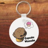 Cupcake Wannabe Muffin Sleutelhanger (Voorkant)