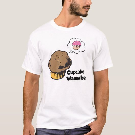 Cupcake Wannabe Muffin T-shirt (Voorkant)