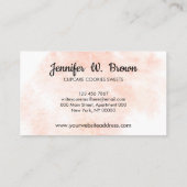 Cupcake Waterverf snijbakkerij Visitekaartje (Achterkant)