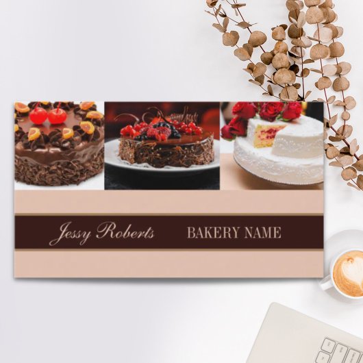 Cupcake Wedding Cake Catering bakkerij Visitekaartje