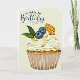 Cupcake Wensen Verjaardagskaart Kaart