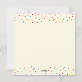 Cupcake-wenskaart met naam feestdagenkaart (Achterkant)