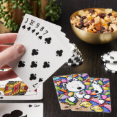Cupcake Westie kaarten spelen (Insitu)