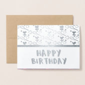 Cupcake Whisk Confetti Geometrical Birthday Folie Kaarten (Voorkant met envelop)