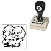 Cupcake whisk hart bakken uit de keuken van rubberstempel (Gestempeld)