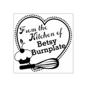 Cupcake whisk hart bakken uit de keuken van rubberstempel (Afrduk)