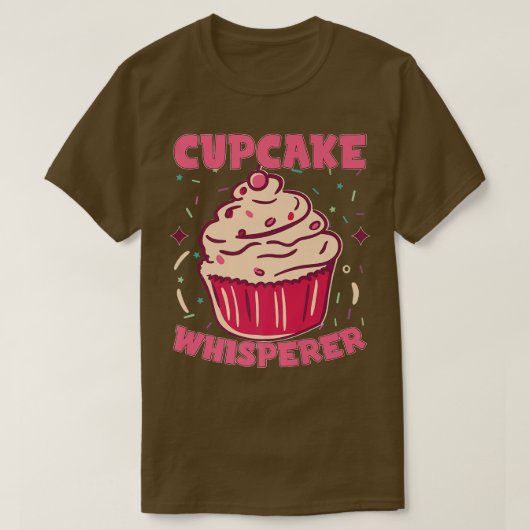 Cupcake Whisperer Baking Baker Cupcake Maker Butt T-shirt (Design voorkant)