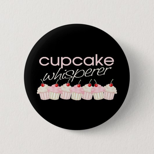 Cupcake Whisperer Ronde Button 5,7 Cm (Voorkant)