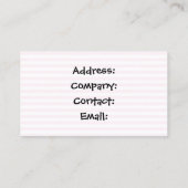 cupcake winkel visitekaartjes (Achterkant)