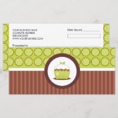 Cupcake Winkelen of bakkerij Cadeaubonnen (Voorkant / Achterkant)