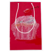 Cupcake with strawberry Frosting Medium Cadeauzakje (Voorkant)