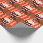 Cupcake with Vanilla Frosting Cadeaupapier (Hoek)