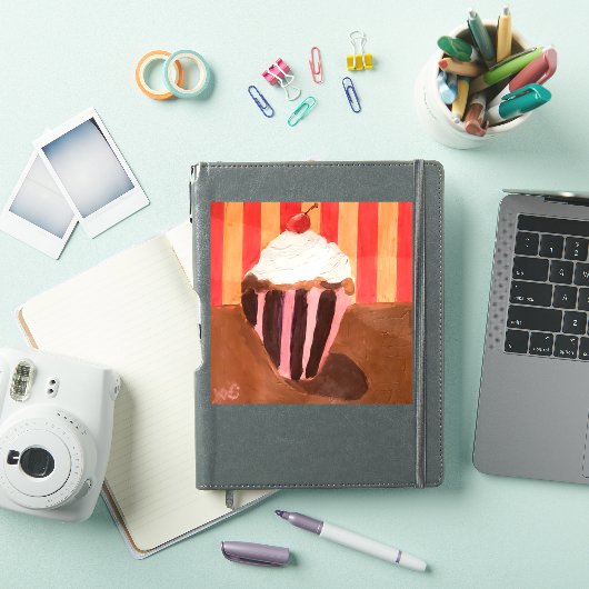 Cupcake with Vanilla Frosting Sticker (iPad Cover)