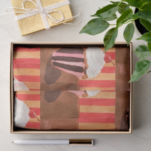 Cupcake with Vanilla Frosting Tissuepapier (Geschenk)