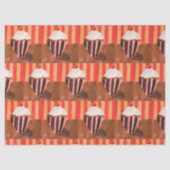 Cupcake with Vanilla Frosting Tissuepapier (Voorkant)