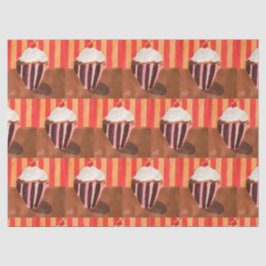 Cupcake with Vanilla Frosting Tissuepapier