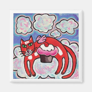 Cupcake Wolken Engel Magnet