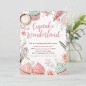 Cupcake Wonderland Pasteltinten Kaart (Staand voorkant)