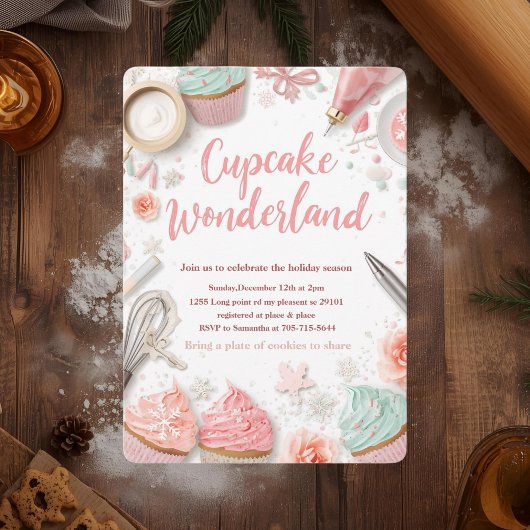 Cupcake Wonderland Pasteltinten Kaart