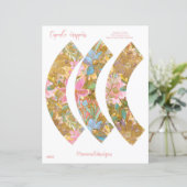 Cupcake wrapper, Florence cupcake wrappers (Staand voorkant)