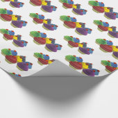 Cupcake wrapping paper Birthday wrapping paper Cadeaupapier (Hoek)