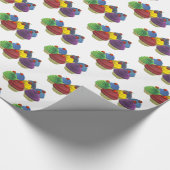 Cupcake wrapping paper Birthday wrapping paper Cadeaupapier (Hoek)