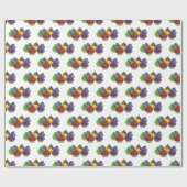 Cupcake wrapping paper Birthday wrapping paper Cadeaupapier (Vlak)