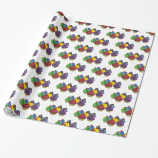 Cupcake wrapping paper Birthday wrapping paper Cadeaupapier