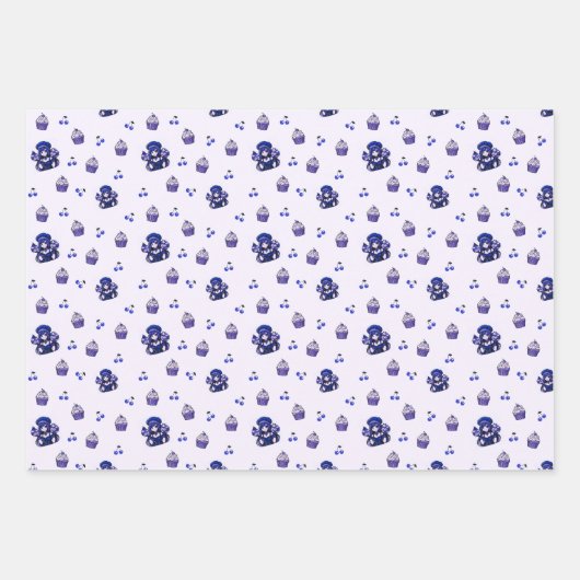 Cupcake Wrapping Paper set (Voorkant 3)