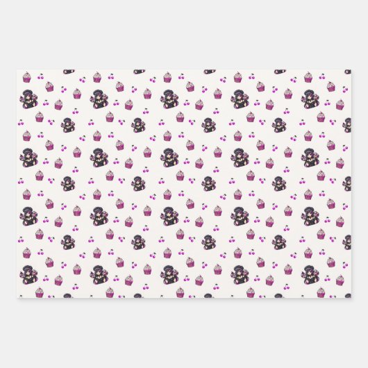 Cupcake Wrapping Paper set (Voorkant 2)