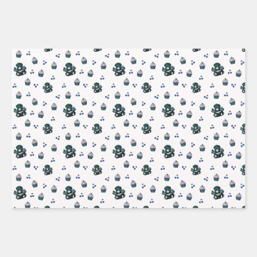 Cupcake Wrapping Paper set (Voorkant)