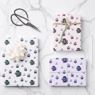 Cupcake Wrapping Paper set
