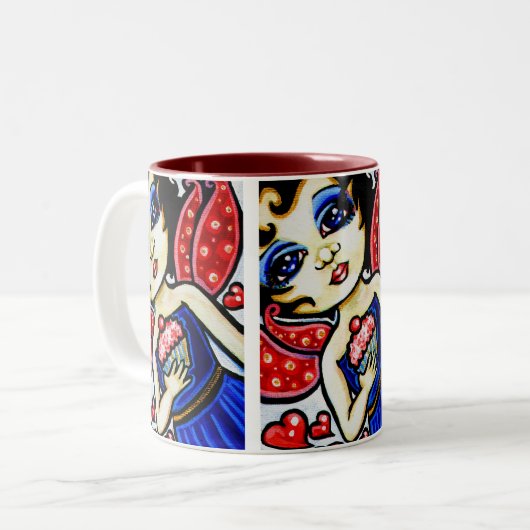 Cupcake YUM! Cute Fantasy Fairy Mok (Voorkant links)